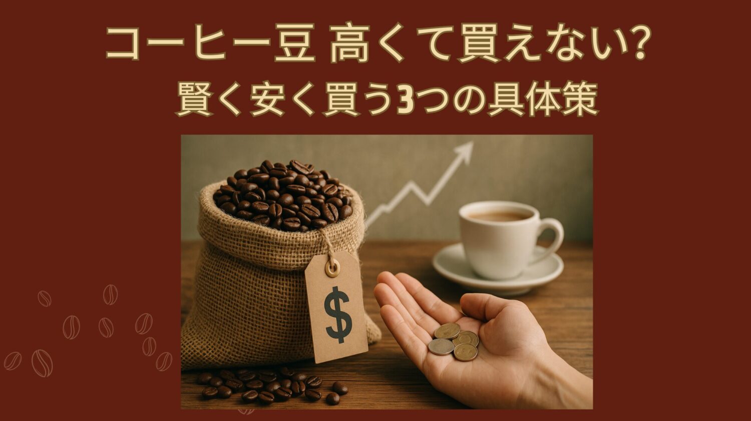 「コーヒー豆 高くて買えない」と諦めてるあなたへ。価格高騰の裏側と、裏技級の節約術を教えます