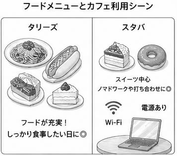 フードメニューとカフェ利用シーンで選ぶ基準