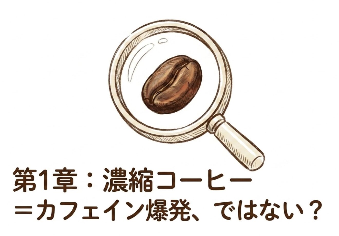 濃縮コーヒーはカフェイン爆発ではない？